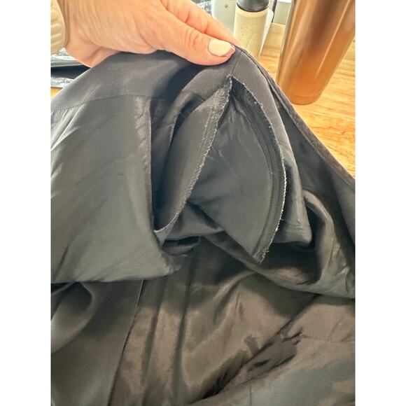 Kay Unger Women's Vintage Black 100% Silk Short Sleeve Shift Dress,Size 10,EUC - Picture 4 of 6